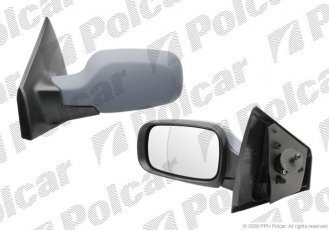 Левое внешнее зеркало CLIO III, 05-09 6055512M Polcar –  фото 1