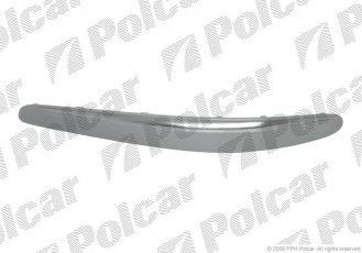 Купить 5016077 Polcar - накладка бампера левая сторона с хромированной накладкой под покраску MERCEDES E-KLASSE (W211)  03.02