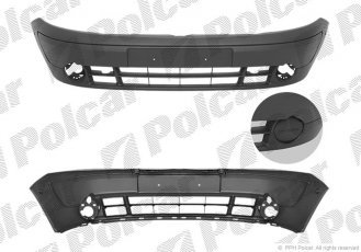 Купити 606107-4 Polcar - Бампер передній чорний цільний без спойлера RENAULT NISSAN (ZJ)
