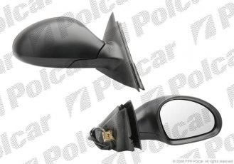 Купить 6730524M Polcar - Зеркало внешнее правая сторона управление электр. черная крышка обогреваемое стекло выпуклое стекло