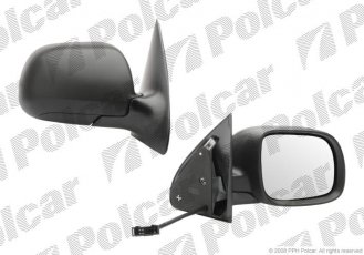 Купить 6913525M Polcar - Зеркало внешнее правая сторона управление электр. крышка под покраску обогреваемое стекло выпуклое с