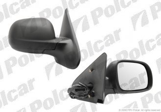 Купить 6714524M Polcar - Зеркало внешнее правая сторона управление электр. крышка под покраску обогреваемое стекло выпуклое с