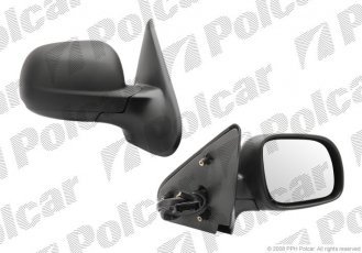Купить 6714525M Polcar - Зеркало внешнее правая сторона управление электр. крышка под покраску обогреваемое малое стекло выпу