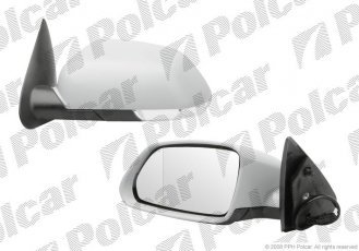 Купить 6922514M Polcar - Зеркало внешнее левая сторона управление электр. крышка под покраску обогреваемое стекло асферичное