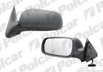 Купить 6920516M Polcar - Зеркало внешнее левая сторона управление электр. крышка под покраску обогреваемое стекло асферичное