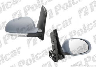 Купить 9515524M Polcar - Зеркало внешнее правая сторона управление электр. крышка под покраску обогреваемое стекло выпуклое с