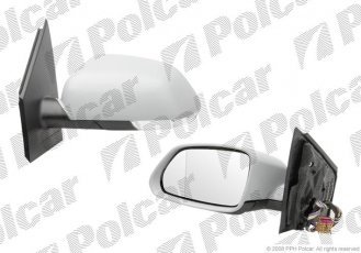 Купить 9527515M Polcar - Зеркало внешнее левая сторона управление электр. крышка под покраску обогреваемое стекло асферичное