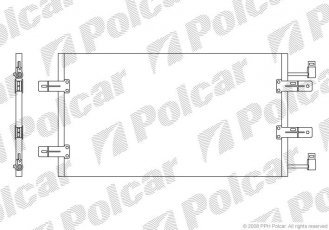 Купити 6026K82X Polcar - Радіатори кондиціонера 725x390x16 A/A пайка З КПП=M AC=  (+)  NISSAN OPEL RENAULT (Q)