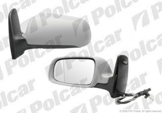 Купить 9551512M Polcar - Зеркало внешнее левая сторона управление механич.  (проводки)
