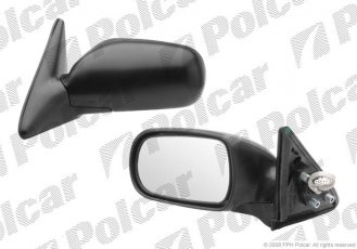 Купить 2728525E Polcar - Зеркало внешнее правая сторона управление электр. черная крышка обогреваемое стекло выпуклое стекло