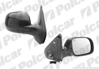 Купить 9541524M Polcar - Зеркало внешнее правая сторона управление электр. крышка под покраску обогреваемое стекло выпуклое с
