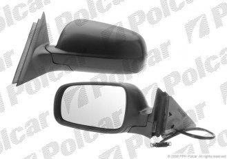 Купить 9548515M Polcar - Зеркало внешнее левая сторона управление электр. крышка под покраску обогреваемое стекло плоское сте
