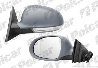 Купить 9549514M Polcar - Зеркало внешнее левая сторона управление электр. крышка под покраску обогреваемое стекло асферичное