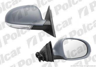 Купить 9549524M Polcar - Зеркало внешнее правая сторона управление электр. крышка под покраску обогреваемое стекло выпуклое с