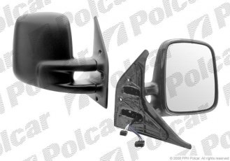 Купить 9566524M Polcar - ЗЕРКАЛО внешнее правая сторона управление электр. черная крышка обогреваемое стекло выпуклое стекло