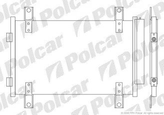 Купити 5704K81X Polcar - Радіатори кондиціонера 575 (535)  x340x16 A/A пайка З AC=  (+)  CITROEN FIAT PEUGEOT (Q)