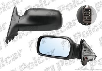 Купить 1316514M Polcar - Зеркало внешнее левая сторона управление электр. черная крыш