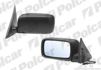 Купить 2015513M Polcar - Зеркало внешнее левая сторона управление электр. крышка черн./под покраску обогреваемое стекло асфер