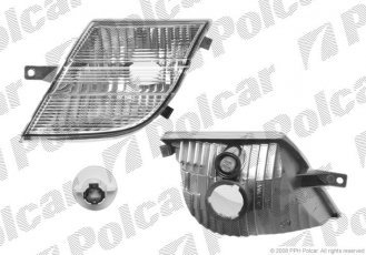 Купити 2707204E Polcar - Покажчик повороту передній права сторона TYC білий ECE NISSAN MICRA (K12)  01.03-11.10 (PJ)