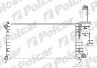 Купити 302208A1 Polcar - Радіатори охолодження 580x322x23 A/P мех. КПП=M AC=  (-)  FIAT PUNTO 99- 1242ccm 188A5.000 (P)