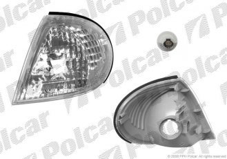 Купити 2755200E Polcar - Покажчик повороту передній права сторона TYC тип=Valeo білий ECE NISSAN ALMERA (N16)  03.00-12.02 (