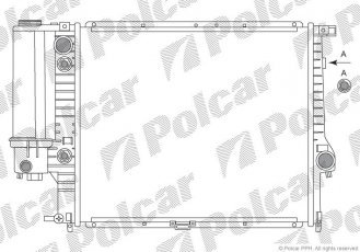 Купити 201408A1 Polcar - РАДІАТОРИ BMW E34 1.6 1.8 2.0 2.5 2.8 з кондиціонером