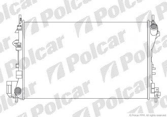 Купить 551808A4 Polcar - Радиатор охлаждение OPEL Vectra C 1.6-1.8 16V 02-  (Economy Class)