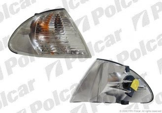 Купить 200819BE Polcar - Указатель поворота передний левая сторона TYC белый без патрона (-ов)  лампы ECE BMW 3 (E46)  SDN/комби