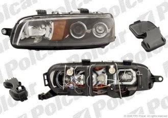 Купити 3022106E Polcar - Фара основна права сторона тип лампи=H1+H1 ручний/електричний ECE FIAT PUNTO II (188)  07.99-07.0