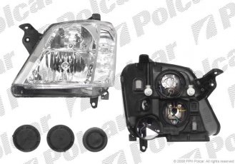 Купить 5559090E Polcar - Фара основная левая сторона тип лампы=H1+H7 электрический без мотора ECE OPEL MERIVA 05.03-05.06 (PJ