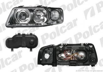 Купить 1323092E Polcar - Фара основная левая сторона TYC тип лампы=H1+H7 ручной/электрический ECE AUDI A3 (8L)  01.00-04.03 (P