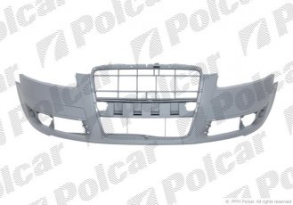 Купить 133807 Polcar - бампер передний без отверстий на омыватели грунтованый AUDI A6 (C6)  SDN/AVANT 05.04-10.08 (PJ)