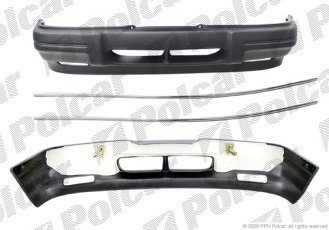 Купить 321507 Polcar - Бампер передний черный Накладка хром FORD SIERRA (GBC/GBG/GB4/BNG)  H-BACK/седан/комби 04.87-02.93 (P