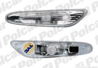 Купити 2040196E Polcar - Покажчик повороту боковий обидві боку TYC білий без патрона (-ов)  лампи ECE BMW 1 (E81/E82/E87/E88)