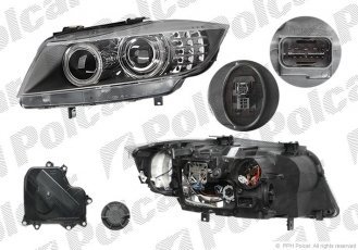 Купити 204210-Z Polcar - Фара основна права сторона ZKW bi-xenon тип лампи=D1S+H8 автоматичний ECE BMW 3 (E90/E91)  08.08-