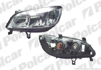 Купити 5560091E Polcar - Фара основна ліва сторона тип лампи=H7+HB3 електричний ECE OPEL ZAFIRA 01.99-05.05 (PJ)