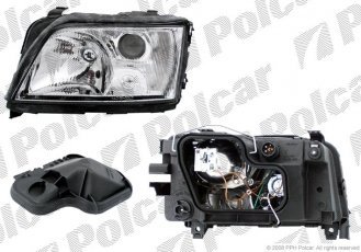 Купить 1326090E Polcar - Фара основная левая сторона TYC тип лампы=H1+H1 ручной/электрический ECE AUDI A6 (C4)  SDN 94-97/AVAN