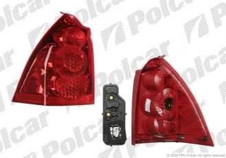 Купити 5711881S Polcar - Ліхтар задній права сторона AXO SCINTEX ECE PEUGEOT 307 (3)  09.05-09.07 (Q)