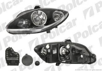 Купить 6755102V Polcar - Фара основная правая сторона VALEO тип лампы=H1+H7 электрический без мотора серая рамка отражателя E