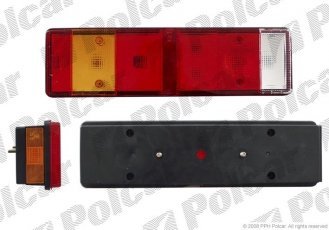 Купить 9571871H Polcar - Фонарь задний левая сторона HELLA с освещением номерного знака ECE VOLKSWAGEN LT II 05.96-12.05 (Q)