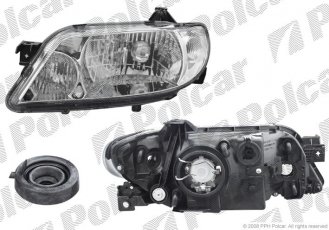 Купити 4540101E Polcar - Фара основна права сторона TYC тип лампи=H4 електричний без мотора ECE MAZDA 323 (BJ)  01.01-09.0