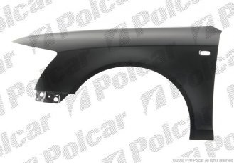 Купить 133802 Polcar - Крыло переднее правая сторона сталь AUDI A6 (C6)  SDN/AVANT 05.04-10.08 (PJ)