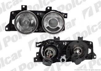 Купити 201509E Polcar - Фара основна ліва сторона TYC тип лампи=H1+H1 ручний/електричний ECE BMW 5 (E34)  SDN 88-95+комб