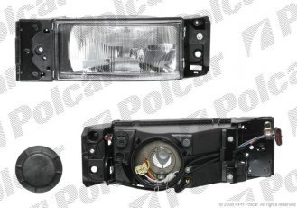 Купить 305509E Polcar - Фара основная левая сторона 24V тип лампы=H4 ручной ECE IVECO EUROCARGO 01.91-12.02 (PJ)