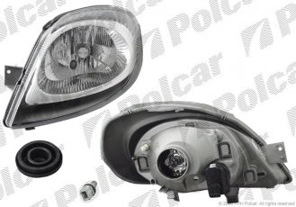 Фара основна права сторона VALEO тип лампи=H4 електричний з мотором ECE RENAULT 602610V Polcar фото 1