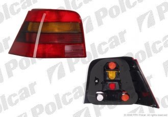 Купити 954187E Polcar - Ліхтар задній ліва сторона TYC червоно-матова ECE VOLKSWAGEN GOLF IV (1J)   (HB+ комбі)  08.97-09.03 954187-E