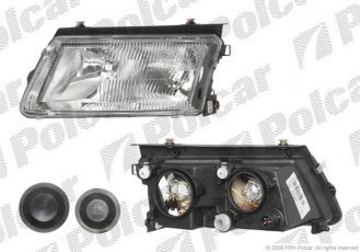 Купить 954809H Polcar - Фара основная левая сторона HELLA тип лампы=H1+H7 ручной/электрический ECE VOLKSWAGEN PASSAT SDN+кОм 954809-H