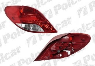 Купити 5724874E Polcar - Ліхтар задній ліва сторона TYC тип лампи=LED червоно-біла ECE PEUGEOT 207 (W)  05.06-  (PJ)