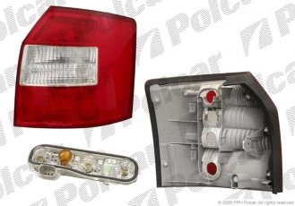 Купити 1334882E Polcar - Ліхтар задній права сторона TYC без патрона лампи ECE AUDI A4 (B6)  11.00-11.04 (PJ)