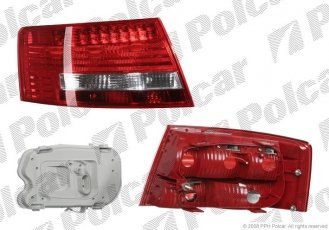 Купити 1338881X Polcar - Ліхтар задній права сторона ULO тип лампи=LED ECE AUDI A6 (C6)  SDN/AVANT 05.04-10.08 (Q)